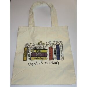 Taylor Swift 1989 (Taylor's Version) Inspired Tote Bag Beige